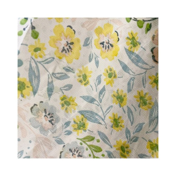 JUNE & HUDSON Sheer Floral Kimono Ruffle Tie Waist Women's Size M - Picture 6 of 15